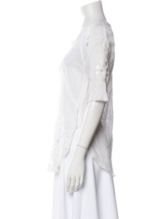 Iro Scoop Neck Three-Quarter Sleeve T-Shirt