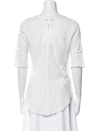 Iro Scoop Neck Three-Quarter Sleeve T-Shirt