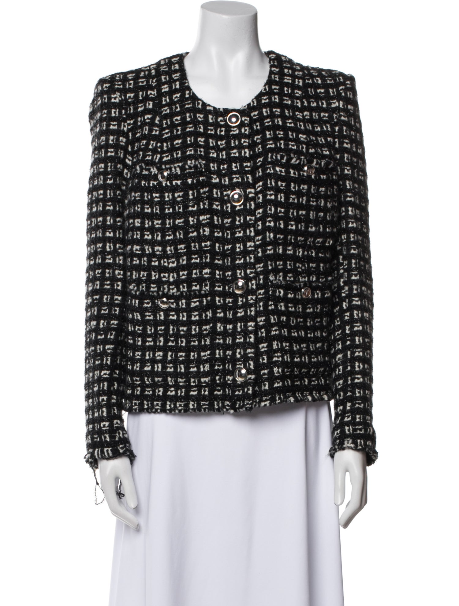 Iro Tweed Pattern Jacket