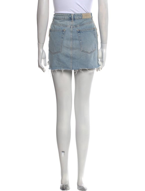 Iro Distressed Accents Mini Skirt