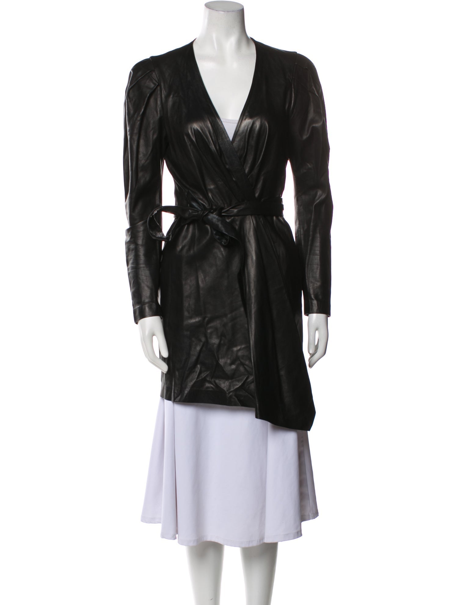 Iro Leather Trench Coat