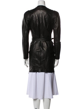 Iro Leather Trench Coat