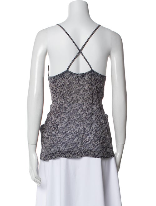 Iro Printed V-Neck Top