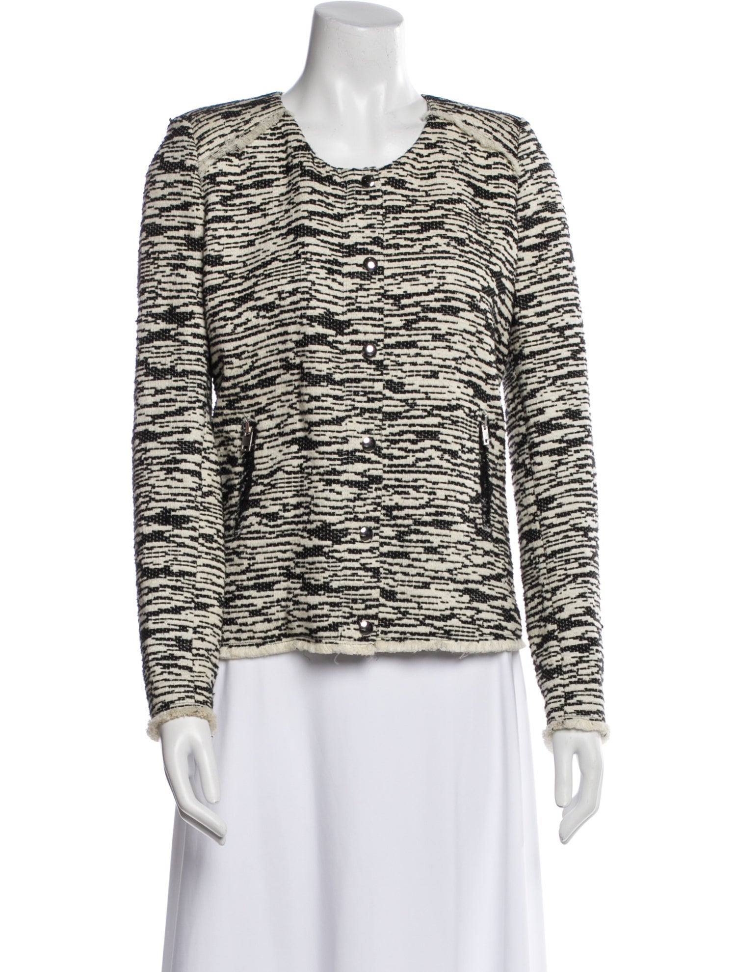 Iro Tweed Pattern Evening Jacket