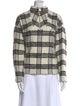 Iro Plaid Print Mock Neck Sweatshirt