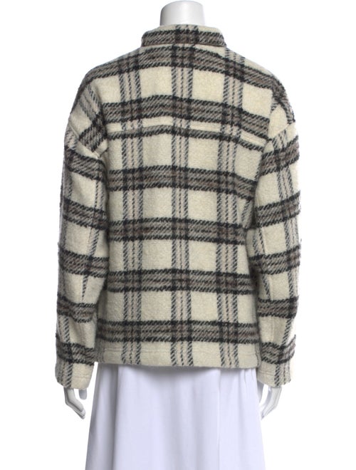 Iro Plaid Print Mock Neck Sweatshirt