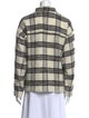 Iro Plaid Print Mock Neck Sweatshirt