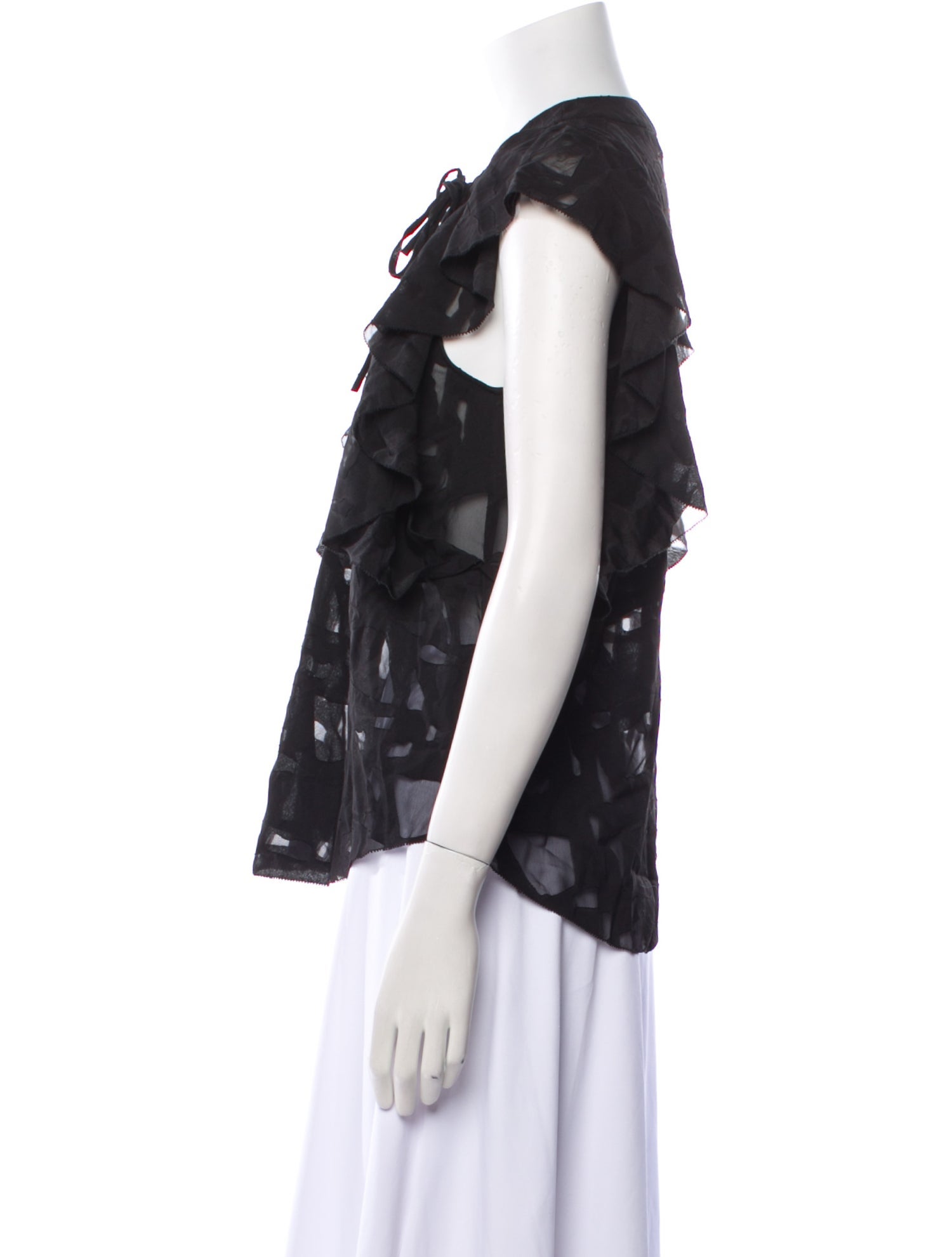 Iro Printed V-Neck Blouse