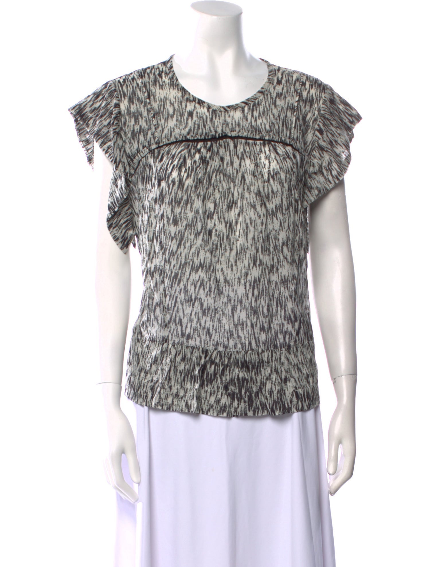 Iro Silk Printed T-Shirt