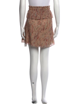 Iro Printed Mini Skirt