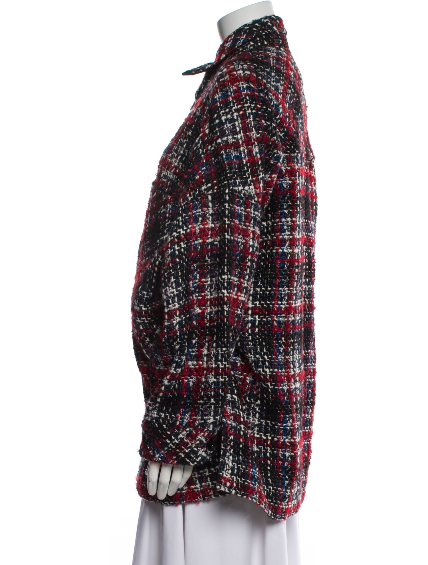 Iro Wool Plaid Print Coat