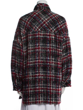 Iro Wool Plaid Print Coat