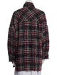Iro Wool Plaid Print Coat