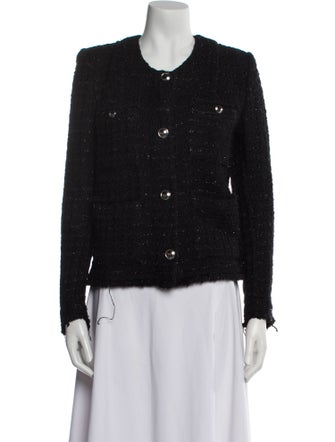 Iro Wool Tweed Pattern Evening Jacket