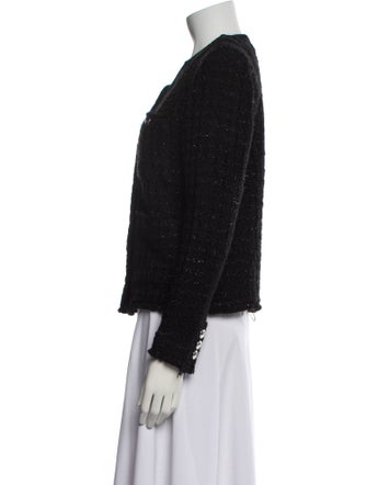 Iro Wool Tweed Pattern Evening Jacket