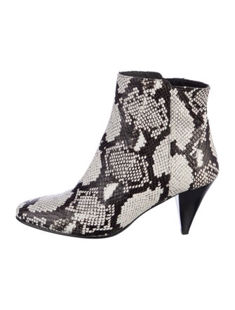 Iro Leather Animal Print Boots