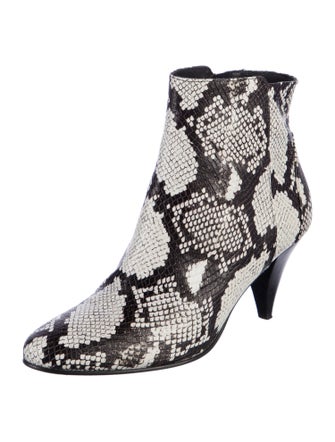 Iro Leather Animal Print Boots