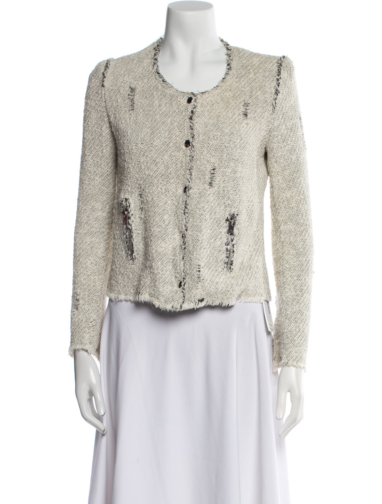 Iro Tweed Pattern Evening Jacket