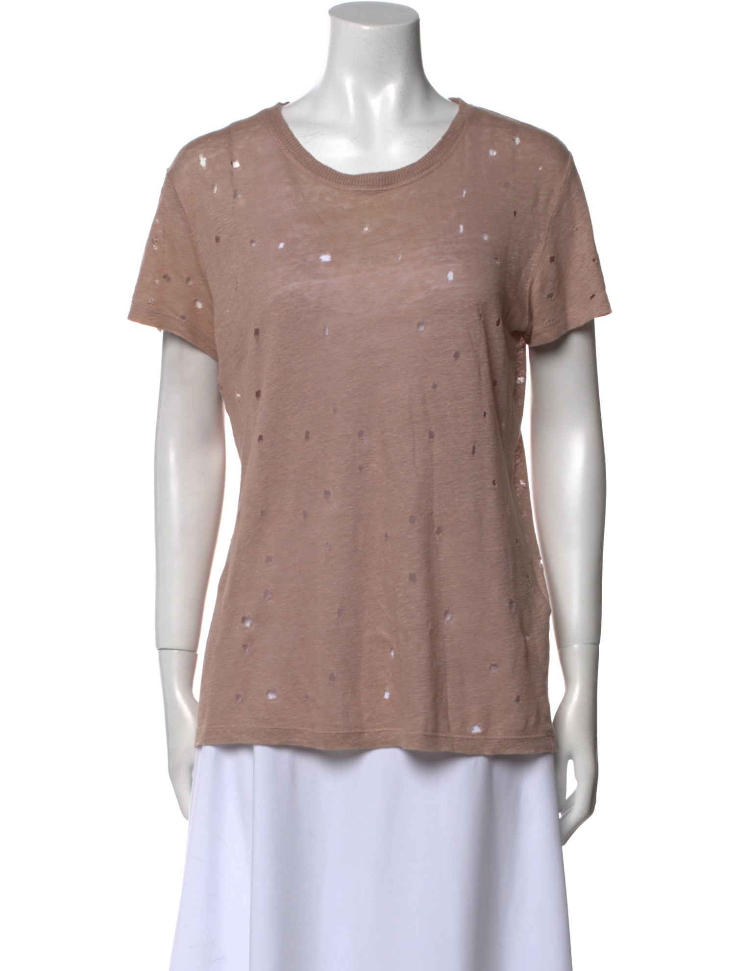 Iro Linen Scoop Neck T-Shirt