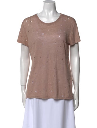 Iro Linen Scoop Neck T-Shirt