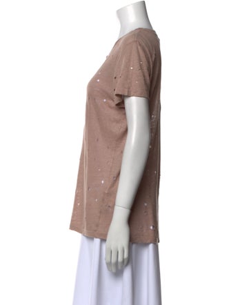 Iro Linen Scoop Neck T-Shirt