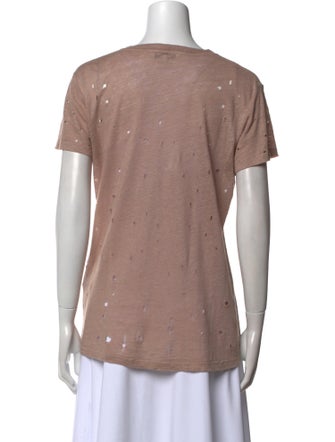 Iro Linen Scoop Neck T-Shirt