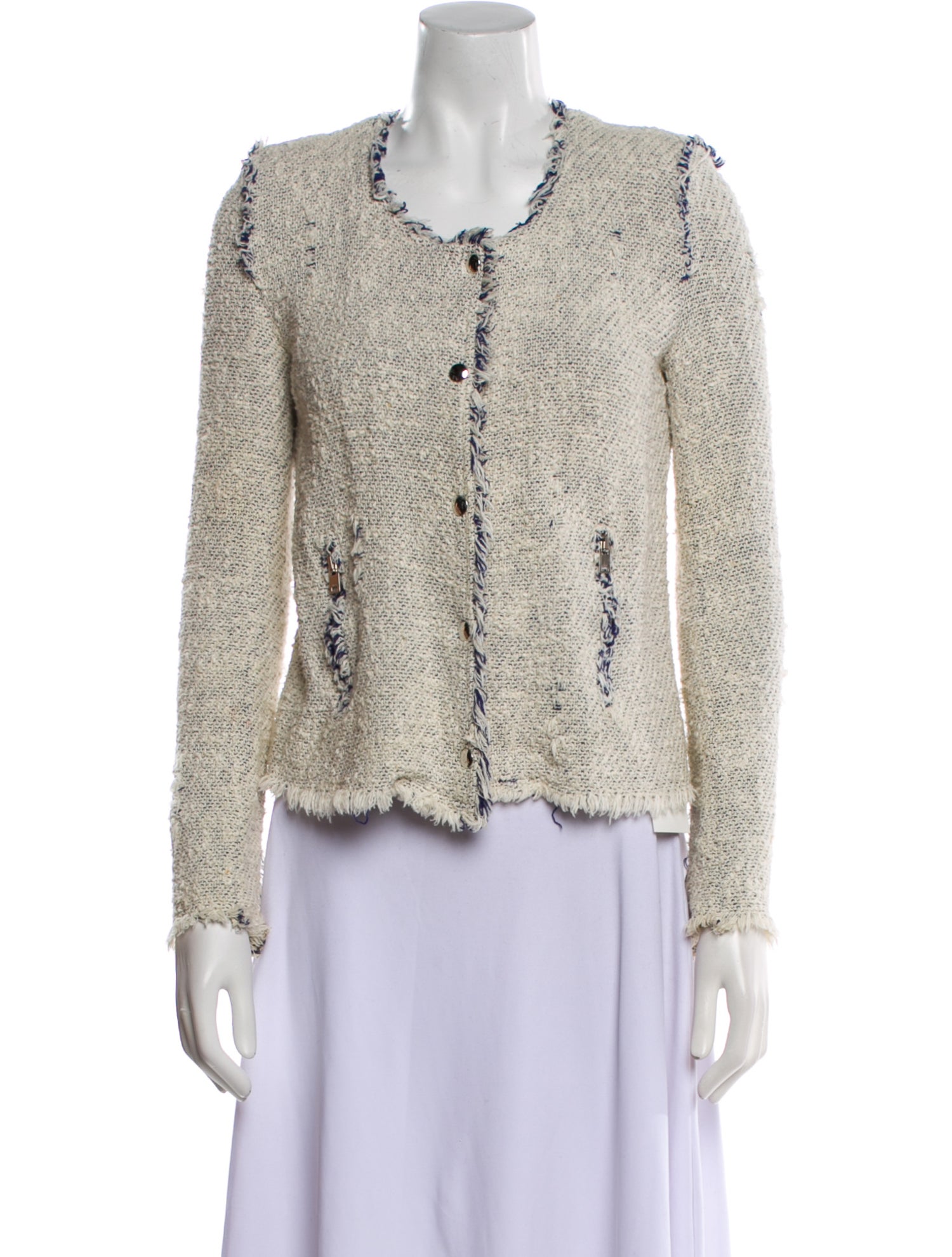 Iro Tweed Pattern Evening Jacket