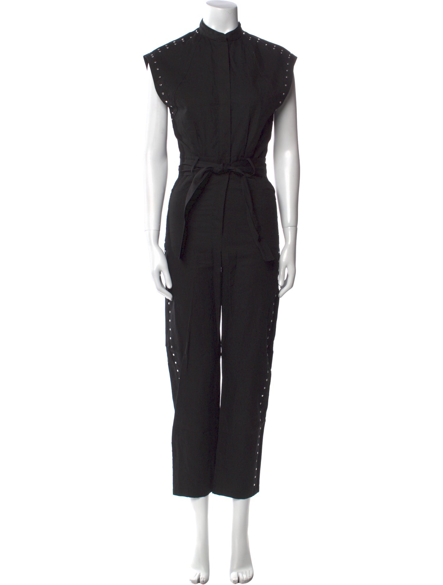 Iro Linen Mock Neck Jumpsuit