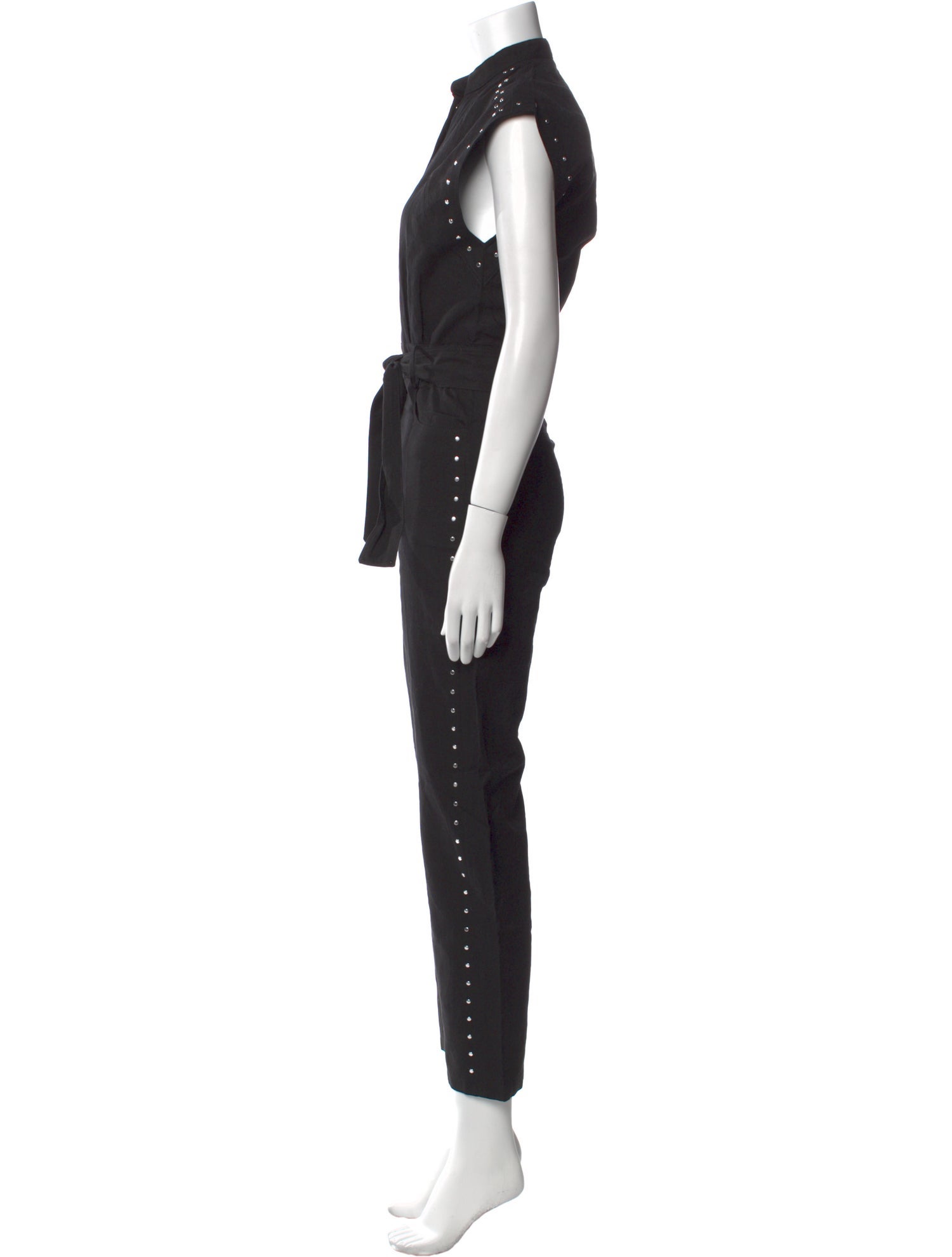 Iro Linen Mock Neck Jumpsuit