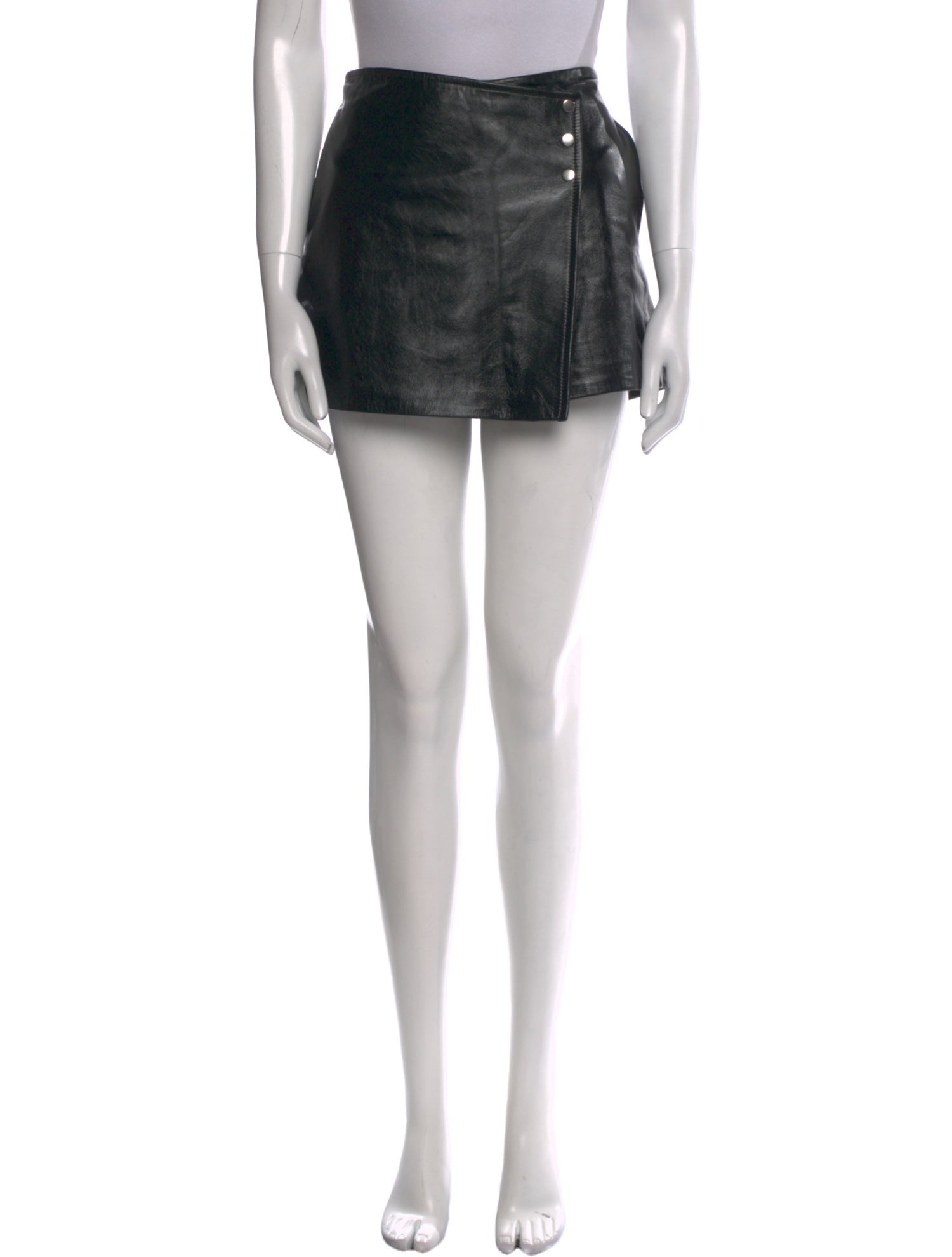 Iro Leather Mini Shorts