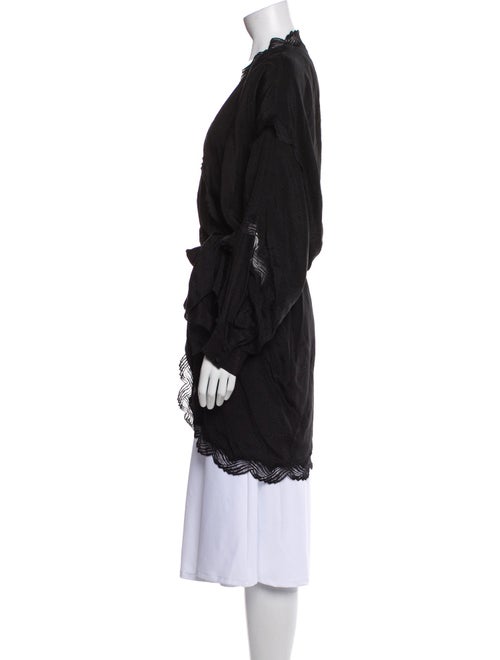 Iro Lace Trim Embellishment Robe