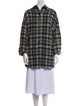 Iro Mohair Plaid Print Coat