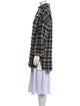Iro Mohair Plaid Print Coat