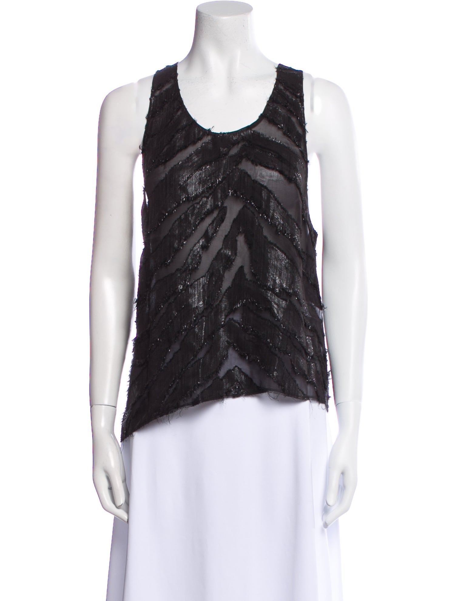 Iro Silk Scoop Neck Top