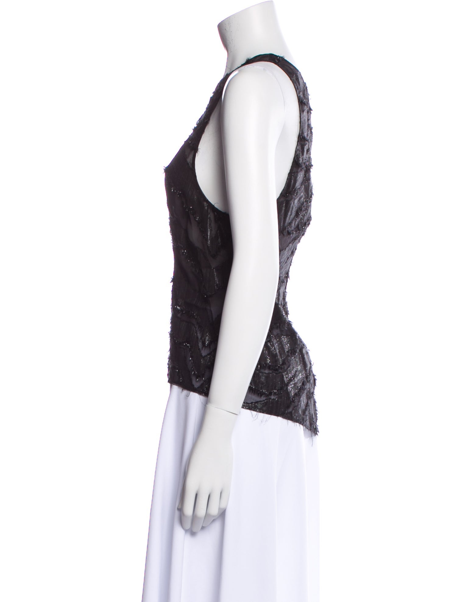 Iro Silk Scoop Neck Top