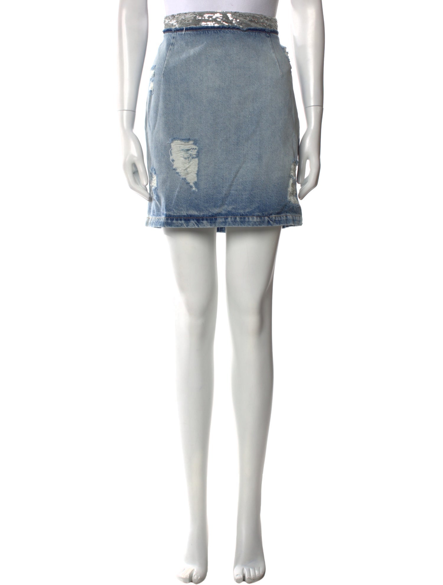 Iro Distressed Accents Mini Skirt w/ Tags
