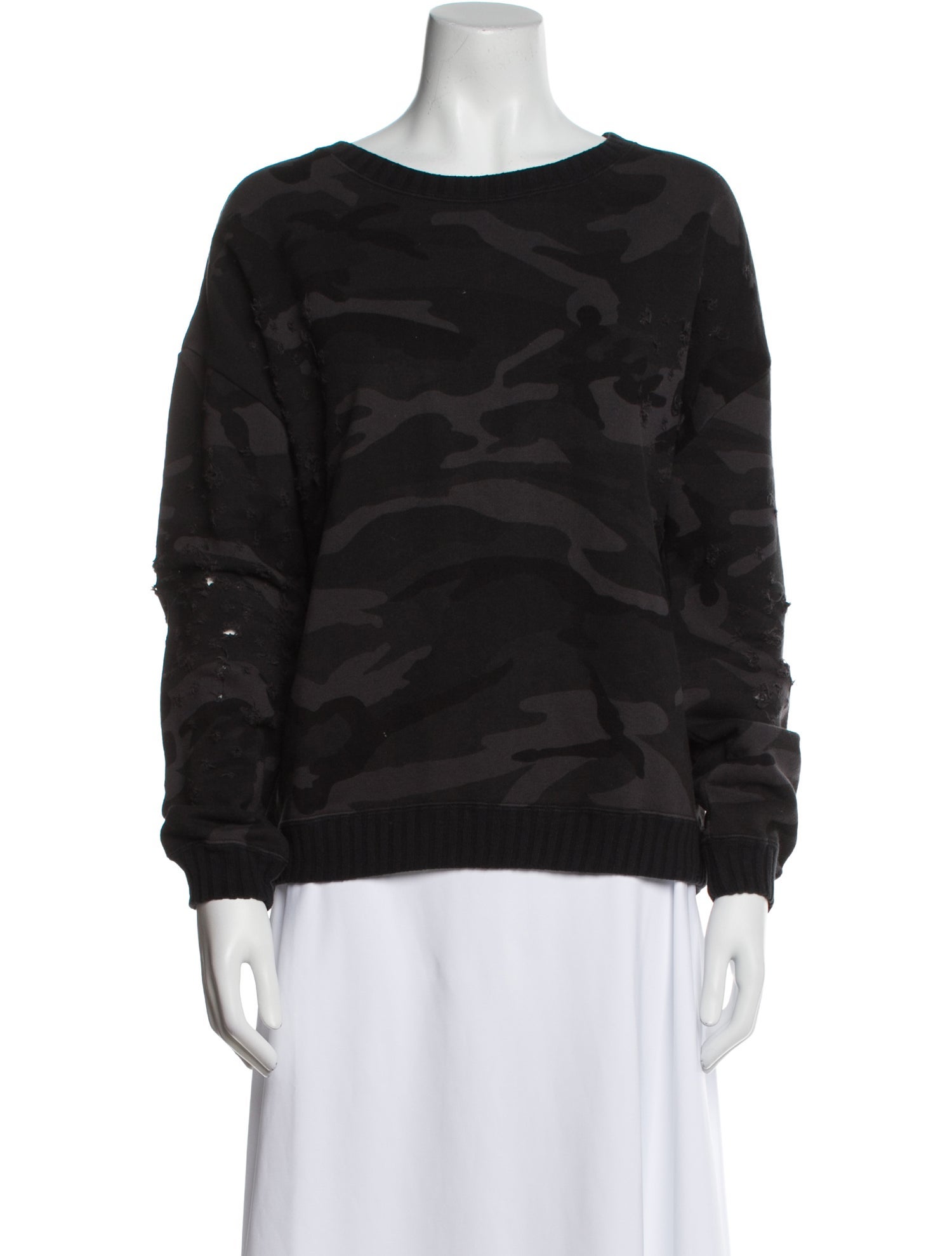 Iro Printed Scoop Neck Sweatshirt
