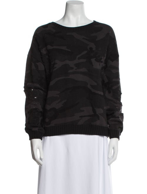 Iro Printed Scoop Neck Sweatshirt
