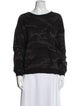 Iro Printed Scoop Neck Sweatshirt