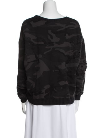 Iro Printed Scoop Neck Sweatshirt