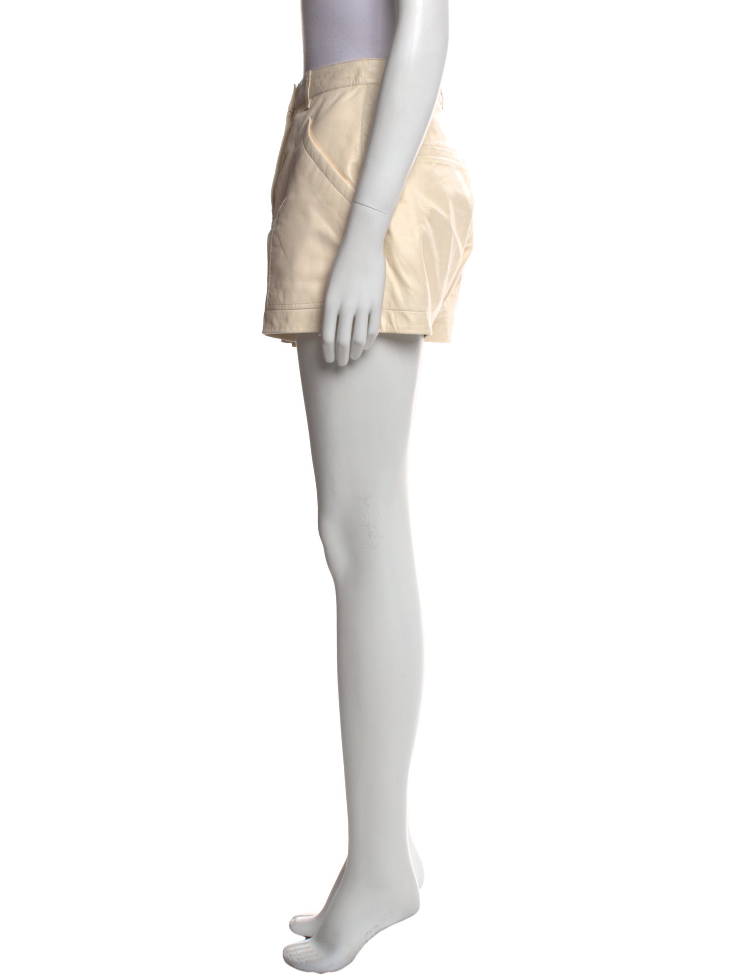 Iro Lamb Leather Mini Shorts