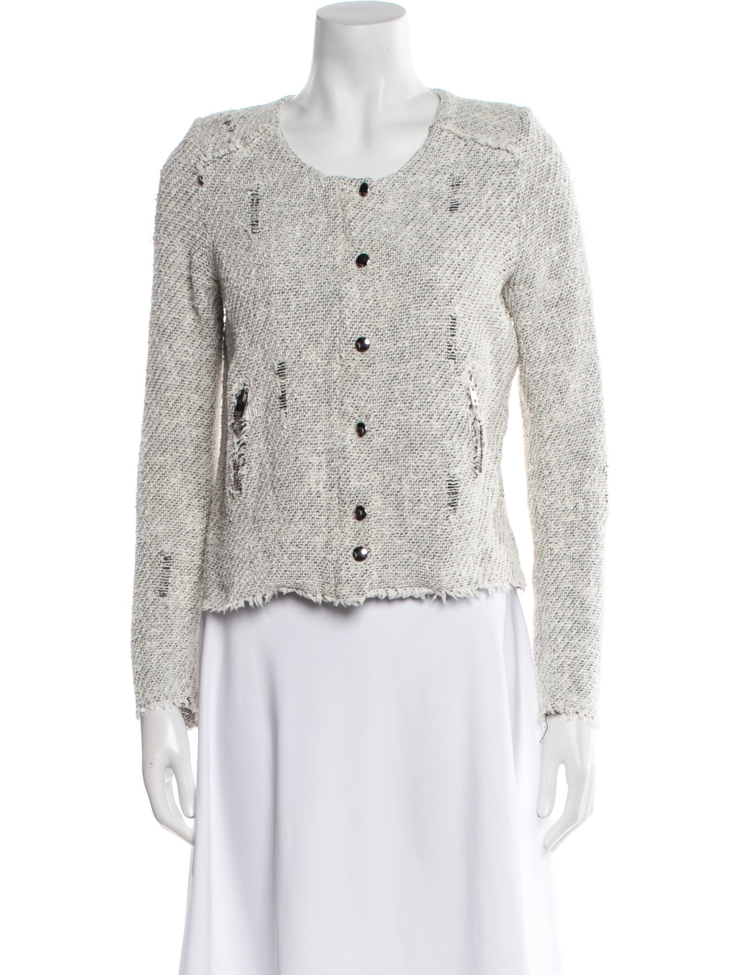 Iro Tweed Pattern Evening Jacket