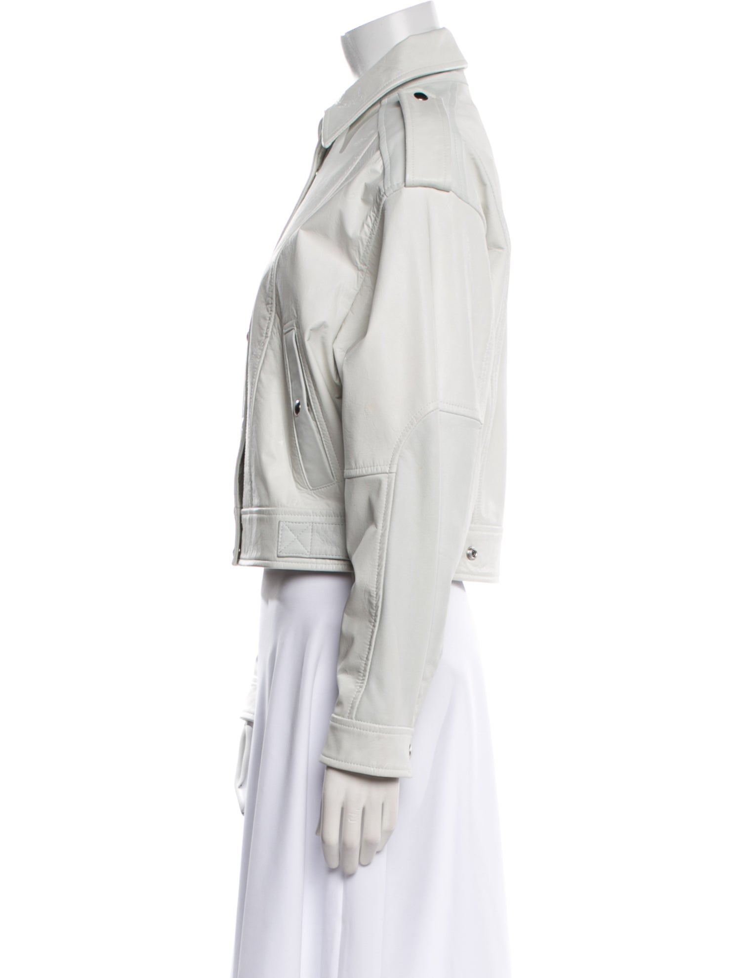 Iro Koabe Lamb Leather Denim Jacket