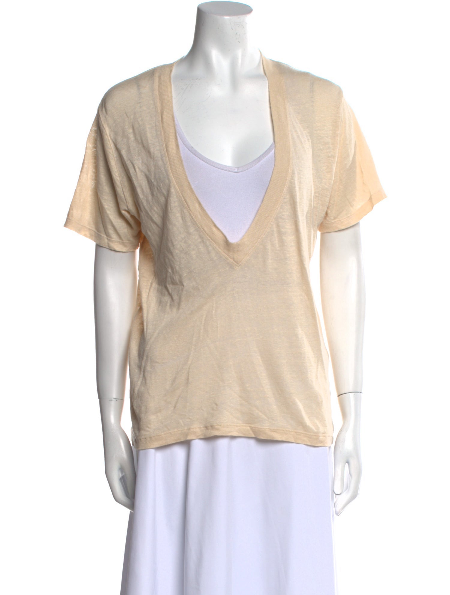 Iro Linen V-Neck T-Shirt