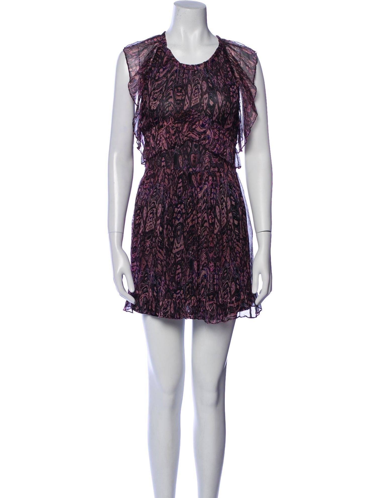 Iro Printed Mini Dress