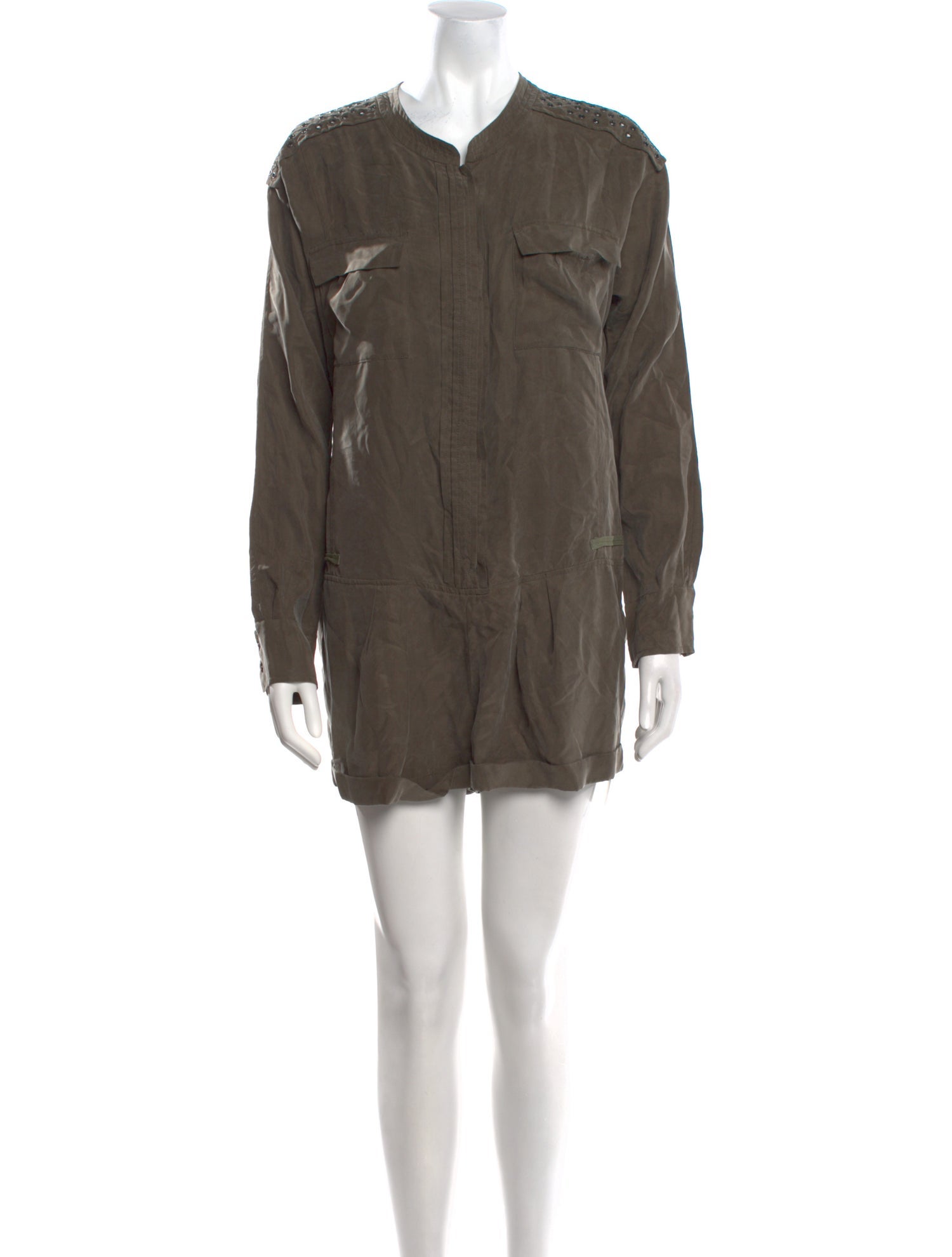 Iro Silk V-Neck Romper