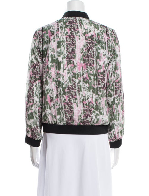 Iro Silk Floral Print Bomber Jacket