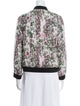 Iro Silk Floral Print Bomber Jacket
