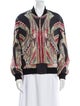 Iro Silk Printed Bomber Jacket