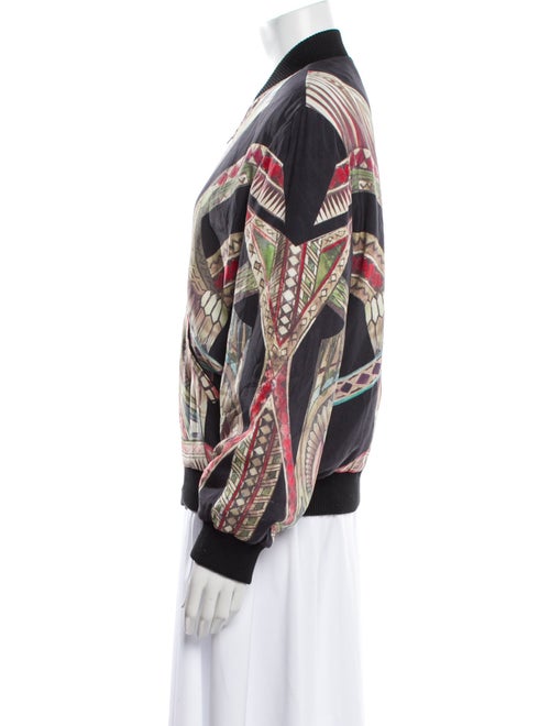 Iro Silk Printed Bomber Jacket